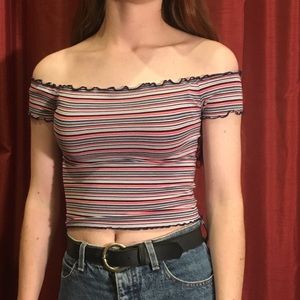 Striped crop top